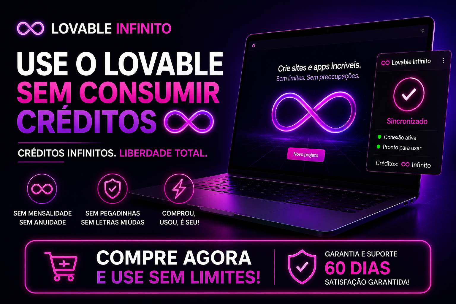 Lovable Infinito — use o Lovable sem consumir créditos